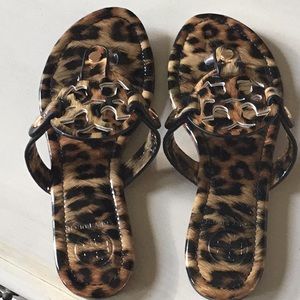Leopard print sandals